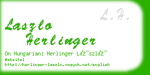 laszlo herlinger business card